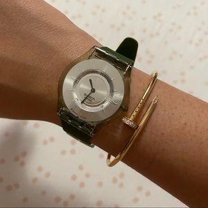 Pre-owned SWATCH watch - Skin edition moss green